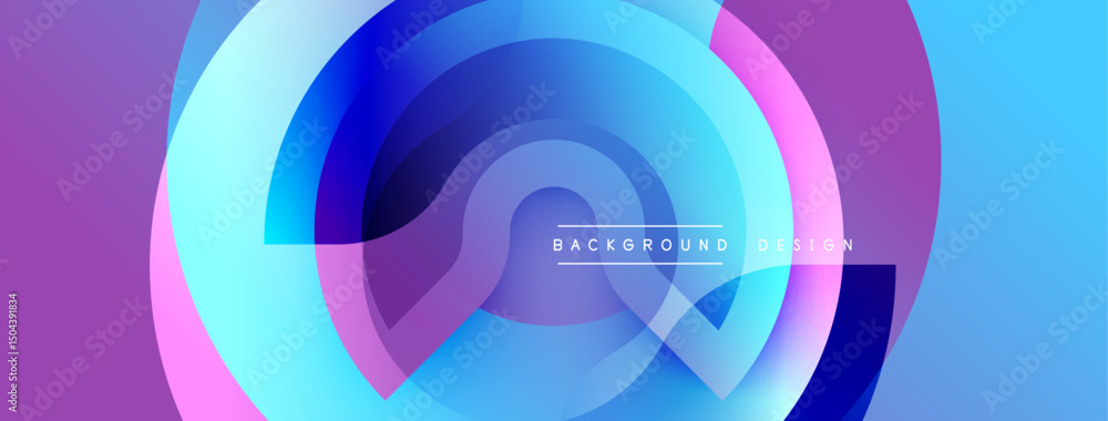 Poster abstract fluid shapes, vibrant colors blend. modern design, dynamic composition, gradient effect. ba