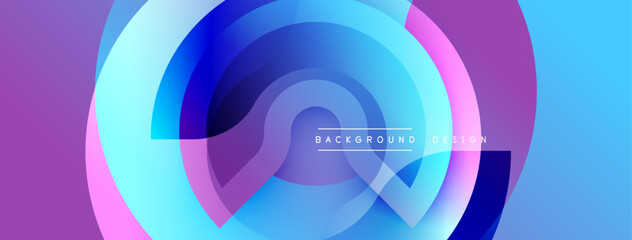 Abstract fluid shapes, vibrant colors blend. Modern design, dynamic composition, gradient effect. Background suggests innovation, technology.