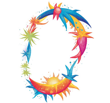 Sun line design beach bash on transparent background transparent background isolated png stock