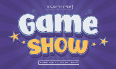 Game show text effect 