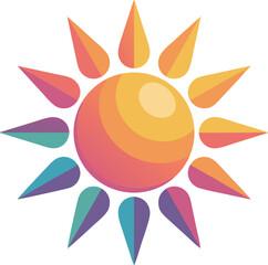 Fototapeta premium Radiant Sun Illustration