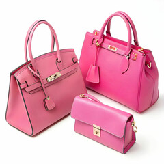 pink handbags