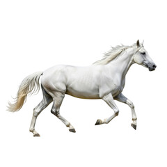 Fototapeta premium horse isolated on white 4k backgroundless cutout