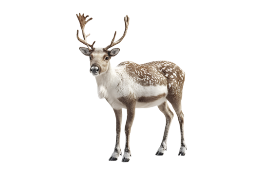 Reindeer isolated on transparent background