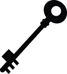 key isolated on white background