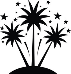 fireworks on the white background
