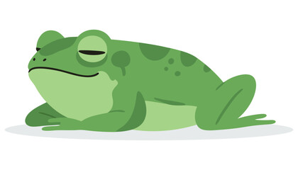Cartoon Frog Prince Concept Illustration in a Playful and Charming Style for Kids