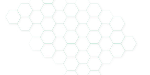 Abstract vector polygonal pattern. Futuristic abstract honeycomb technology white 3D futuristic honeycomb mosaic white be hexagon concept design abstract technology background.	