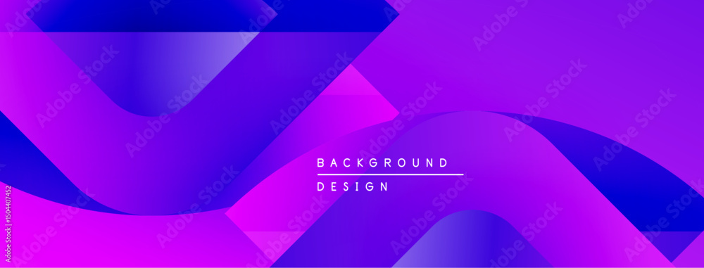 Poster abstract fluid shapes, vibrant purple hues, modern design. gradient colors create dynamic visual eff