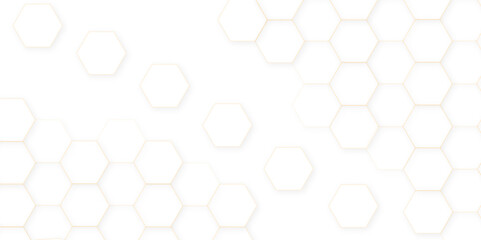 abstract vector polygonal pattern. Futuristic abstract honeycomb technology white 3D futuristic honeycomb mosaic white be hexagon concept design abstract technology background.	

