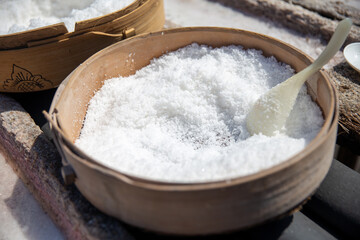 Fresh made lava salt