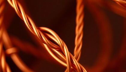 close up of a bunch of orange wires