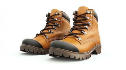 Stylish brown hiking boots designed for comfort and durability, perfect for outdoor adventures. Ideal for exploring nature trails or tackling rugged terrains with confidence.