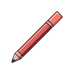 A vector illustration of makeup cosmetic lipliner on white background