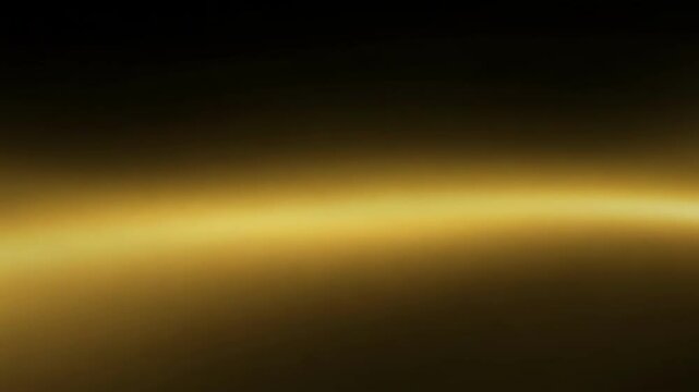 gold light wave flowing on dark background, smooth glow motion with elegant curve and abstract loop in luxury visual design