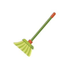 Mop Vector Illustration on White Background