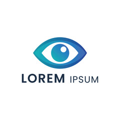 Eye Logo Modern and Minimalist Vision Symbol