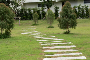 Architecture, Back Yard, Block Shape, Cement, City