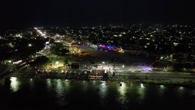 Drone Shot of Ayodhya &ndash; Aerial View of Ram Mandir, Sacred Temples, Saryu River, Ghats, and the Spiritual Landscape of the Holy City in Uttar Pradesh, India
