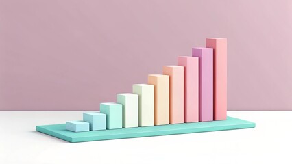 Businessman climbing stairs of progress toward corporate success  
