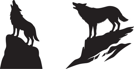Howling Wolf on Cliff icon