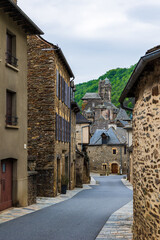Castle of Estaing on a cloudy day from François d’Estaing Street