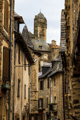 Castle of Estaing on a cloudy day from François d’Estaing Street