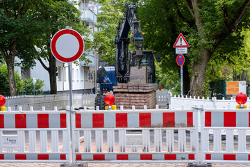 Closed road