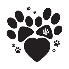 available pet paw editable stroke