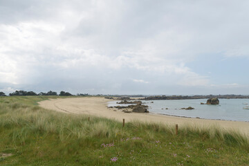 Magnifique paysage de la côte des légendes en Bretagne - France