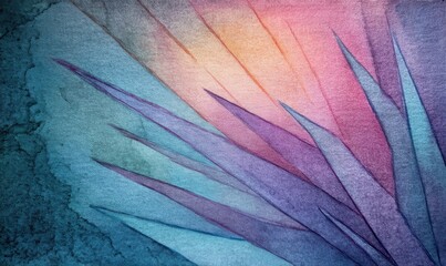 Abstract Watercolor Botanical Radiance