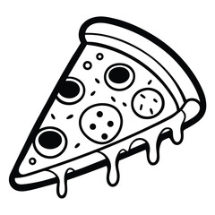 Hand Drawn Pizza Cartoon Art