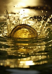 Golden Liquid Splash Macro