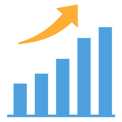 右肩上がりのグラフ