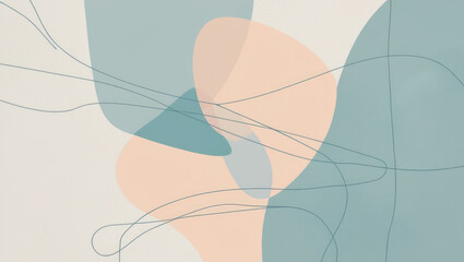 Light Background with Abstract Geometric Layout