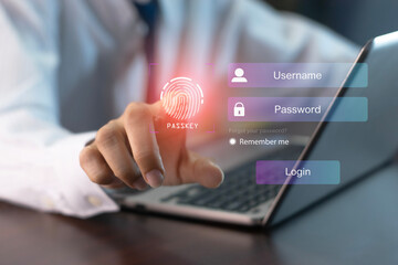 concept of using Passkey instead of a code set for maximum security Biometric Lock