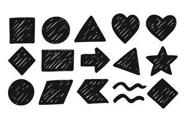 Sketch arrow set. Vector illustration for your business and education design. design element vector illustration. Vector illustration