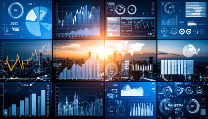 Global Market Trends A Visual Representation of Financial Data and Economic Indicators