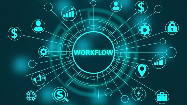 Concept for business workflow, management and procedures.