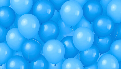 Blue Balloons Background A Stunning Collection of Airy, Light Blue Balloons