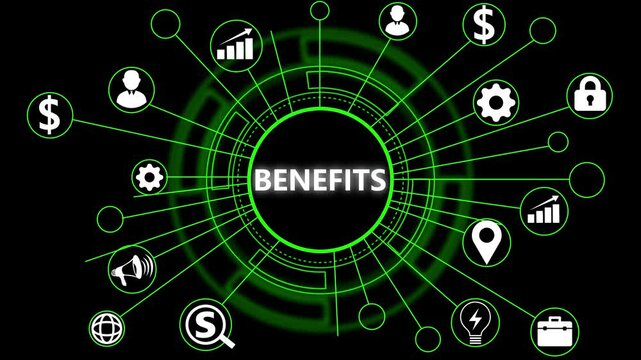 Employee benefits help to get the best human resources. Business concept.Internet, business, Technology and network concept