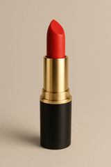 Obraz premium red lipstick on background