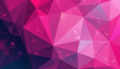Fototapeta premium Vibrant Geometric Abstract Pattern in Shades of Pink and Purple