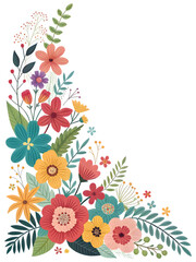  Botanical element round wreath for spring designs, wedding invitations, greeting cards, branding, packaging, textile patterns.