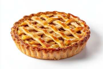 A delicious golden brown apple pie
