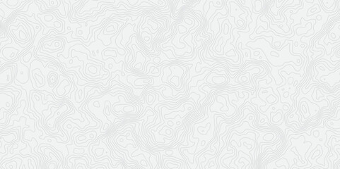 Abstract modern topography wavy contour map line and vintace tarrain patch texture grid line wallpaper map white background.
