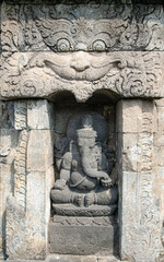 A Ganesha Statue at Sambisari Temple in Yogyakarta Indonesia