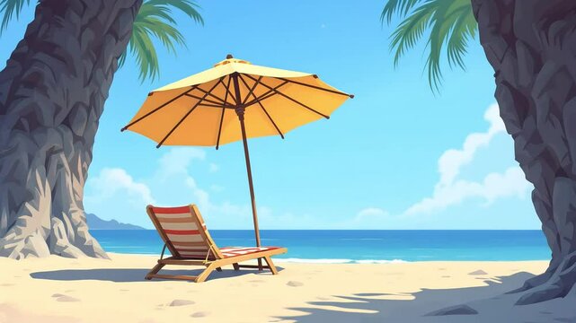 umbrella added to beach drink