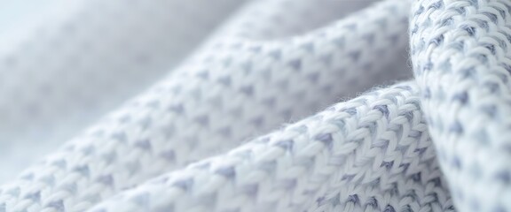 Naklejka premium close up of a white and blue fabric