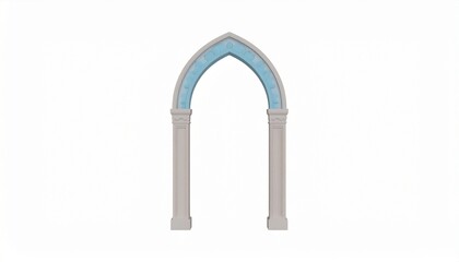 3D Illustration of Arch Element 